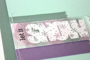 Let it Snow Card - detail