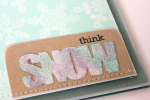 Think Snow Card - detail