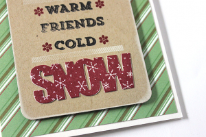 Warm Friends Cold Snow Card - detail