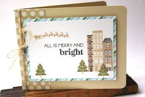 Merry & Bright City Scene Card