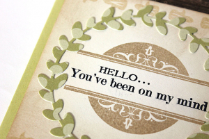 You've Been on my Mind Card - detail