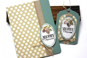 Rustic Christmas Card & Tag