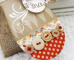 Let it Snow Mitten Tag