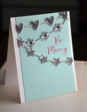 Be Merry Garland Card