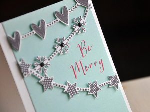 Be Merry Garland Card Detail