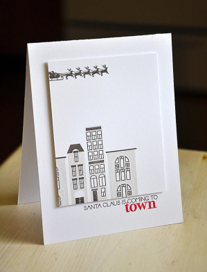 Santa Clause is Coming to Town Card