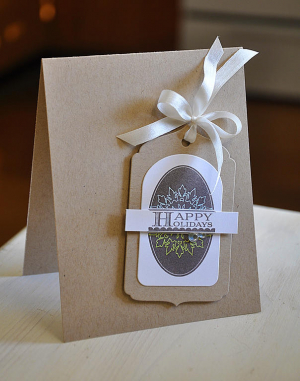 Happy Holidays Tag Card