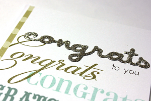 Congrats to You Card - detail
