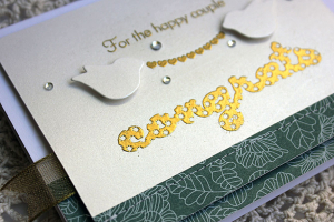Happy Couple Congrats Card - detail