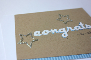 Congrats You Rock Card - detail