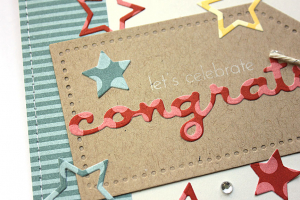 Celebrate & Congrats Card - detail