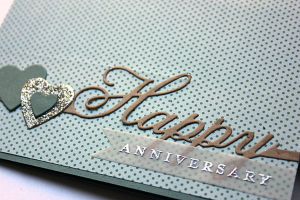 Happy Anniversary Card - detail
