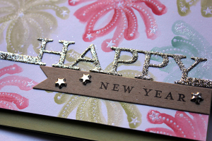 Happy New Year Card - detail