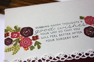Good Wishes Card - detail