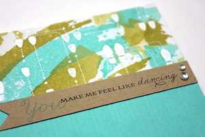 You Make Me Feel Like Dancing Card - detail