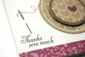 Thanks Sew Much Card - detail