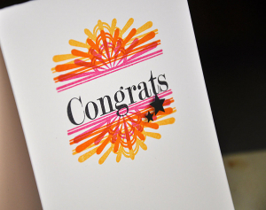 Congrats Card Detail