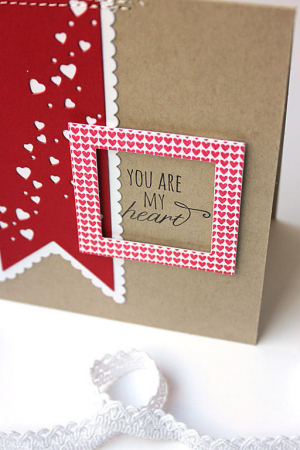 You Are My Heart Banner Card - detail