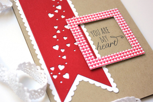 You Are My Heart Banner Card - detail