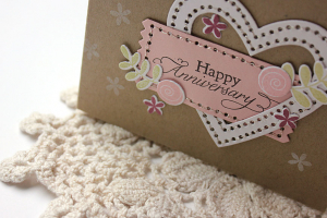 Happy Anniversary Card - detail