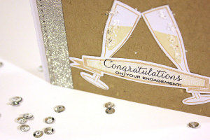 Engagement Congratulations Card - detail