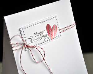 Happy Anniversary Card Detail