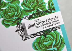 Glad We're Friends detail