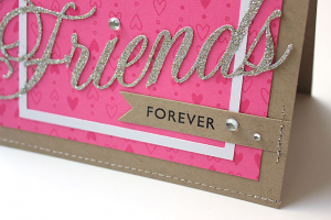 Friends Forever Bling Card - detail