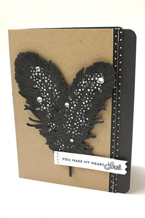 Stepped Up You Make My Heart Soar Card