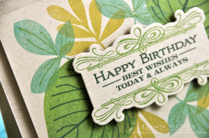 Happy Birthday detail