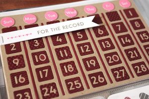 February Moments Layouts - detail