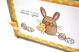 Some Bunny Loves You Card - detail