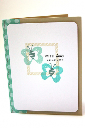 With Love Butterfly Card