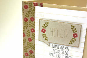 Hello Be Happy Card - detail