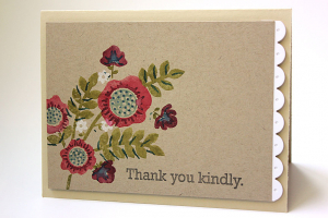 Thank You Kindly Bouquet Card