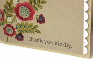 Thank You Kindly Bouquet Card - detail