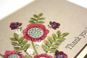 Thank You Kindly Bouquet Card - detail