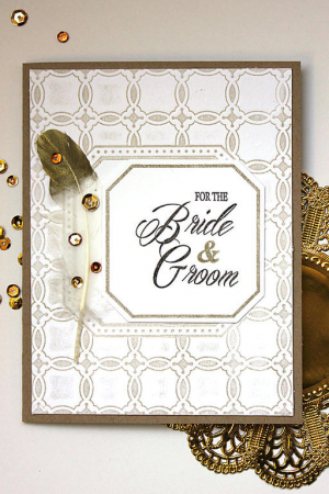 Bride & Groom Luxe Letterpress Card