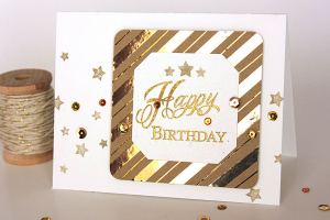Happy Birthday Luxe Letterpress Card