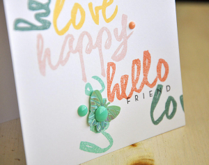 Hello Love Card Detail