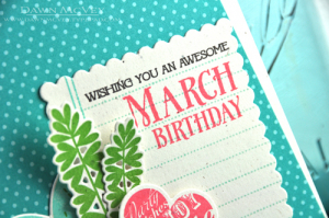 March Birthday detail