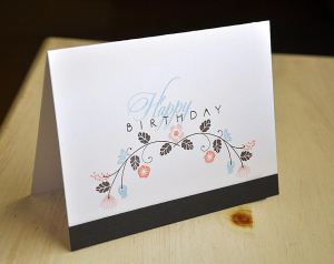 Happy Birthday Vine Card