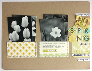 Spring Flowers Layout