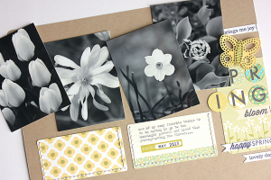Spring Flowers Layout - detail
