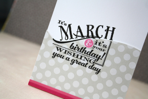 Birthday Classics March close up