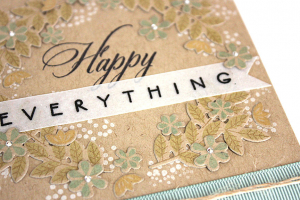 Detailed Happy Everything Card - detail