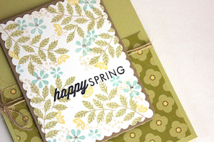Happy Spring Card - detail