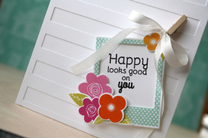 Just Smile card close up