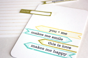 You + Me Journal Card - detail
