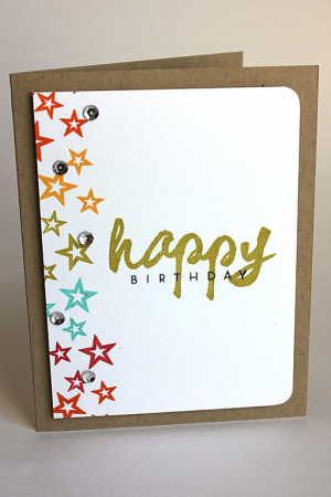 Happy Birthday Star Card